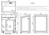 Wide Multimedia Lectern with Pocket Door