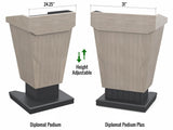 Diplomat Podium Height Adjustable with Wheels