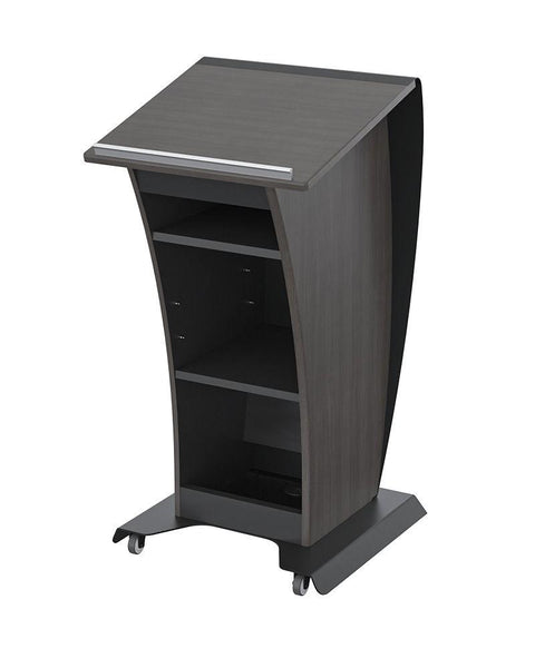 Mobile Modern Lectern with Hidden Wheels – PodiumStop
