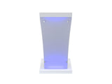 Modern Wood and Acrylic Lectern with LED Lights