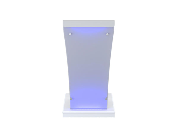 Modern Wood and Acrylic Lectern with LED Lights – PodiumStop