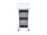 Modern Wood and Acrylic Lectern with LED Lights