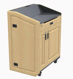 Wide Multimedia Lectern with Pocket Door