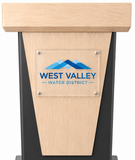 Acrylic Logo for AVFI Lectern