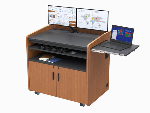 Large Surface Flat Top Multimedia Lectern PD3008 – PodiumStop