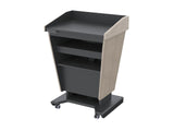 Diplomat Podium Height Adjustable with Wheels - PodiumStop