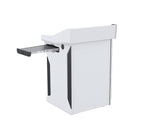 Mobile Presentation Lectern with Pullout Shelf