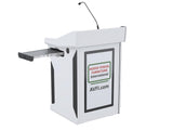 Digital Mobile Presentation High Tech Podium with Monitor and Touch PC