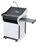 Digital Mobile Presentation High Tech Podium with Monitor and Touch PC