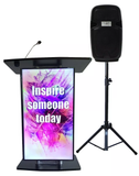 Video Lectern with Monitor Screen & Audio Options