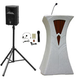 The Traveler Freedom Lectern - Wireless Speaker & Microphones - Buy Online at PodiumStop.com