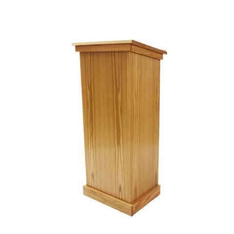 Simple Wooden Speaking Podium in Oak - 45
