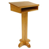 Oak Pedestal Speaker Stand Podium by Executive Wood