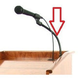 Microphone Gooseneck, Mount, and Shock Mount Clip for EWP - Buy Online at PodiumStop.com