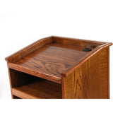 Oak Graduate Lectern with Wheels by Executive Wood - Buy Online at PodiumStop.com
