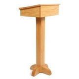 Oak Pedestal Speaker Stand Podium by Executive Wood