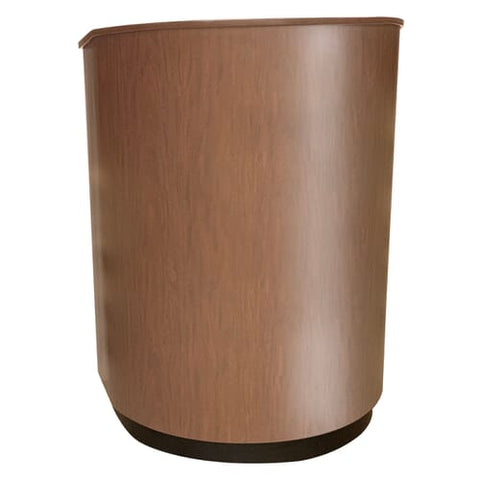 Chariot Lectern Rounded Curved Lectern with Casters