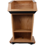 Patriot Lectern, Solid Hardwood With Fabric Top - Non Sound - Buy Online at PodiumStop.com