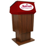 Patriot Plus - Adjustable Height Lectern in Solid Hardwood - Non-Sound - Buy Online at PodiumStop.com