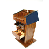Patriot Plus Custom Solid Hardwood Fabric Top Non Sound Lectern - Buy Online at PodiumStop.com