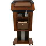 Patriot Plus - Adjustable Height Lectern in Solid Hardwood - Non-Sound - Buy Online at PodiumStop.com
