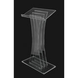 3-Pane Acrylic Lectern Modern Contemporary - Your Color Choice - Buy Online at PodiumStop.com