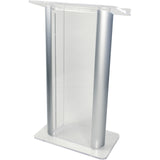 Contemporary Acrylic Podium with Two Aluminum Posts SN3080 - Buy Online at PodiumStop.com