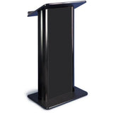 Contemporary Flat Panel Lectern with Internal Speaker and Wireless-Mic - Buy Online at PodiumStop.com