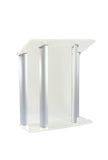 Large Acrylic Pulpit with Anodized Aluminum Sides
