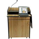 Multimedia Presentation Podium with Sound and Wireless Mic - Buy Online at PodiumStop.com