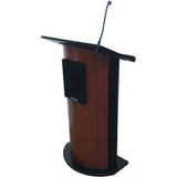Contemporary Curved Panel Lectern with Wireless-Sound by Amplivox - Buy Online at PodiumStop.com