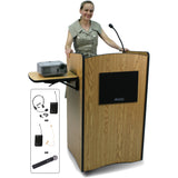 Multimedia Computer Lectern - Wireless Sound - Amplivox SW3230 - Buy Online at PodiumStop.com