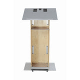 K2 Lectern - Wood & Metal Modern Design with Shelf