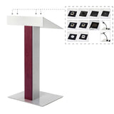 Y55 Lectern Customizable with Mic, Lamp, Wheels & More