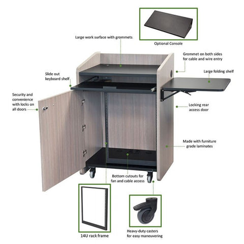 Lectern With Rack Mount: Enhance Your Presentation Setup