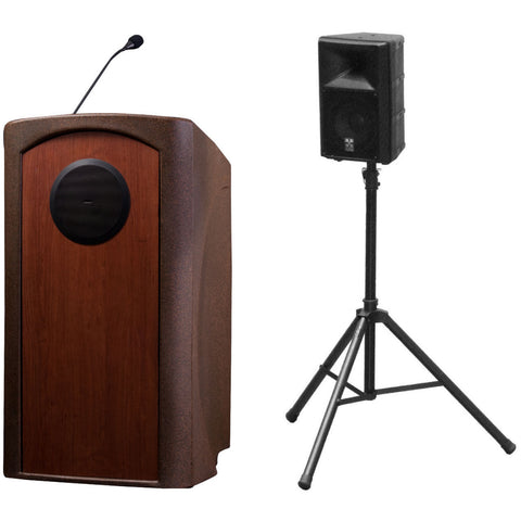 Wireless Mic & Internal Speaker Podium - Classic Presenter - Buy Online at PodiumStop.com