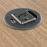 Round AC Power Outlet & USB Charging Port AVFI CUB3